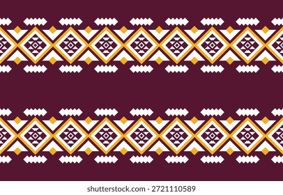 Seamless ethnic pattern vector with traditional tribal and cultural motifs, perfect for fabric, fashion, wallpaper, crafts, and decorative design projects.