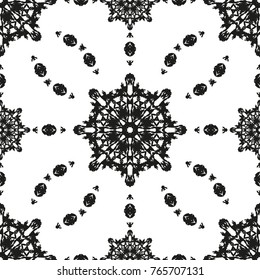 Seamless Ethnic Pattern. Vintage, Grunge, Abstract Tribal Background for Textile Design, Wallpaper, Surface Textures, Wrapping Paper