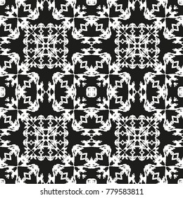 Seamless Ethnic Pattern. Vintage, Grunge, Abstract Tribal Background for Textile Design, Wallpaper, Surface Textures, Wrapping Paper