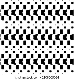 Seamless ethnic pattern.Abstract Geometric Pattern generative computational art illustration.Black and 
white pattern for wallpapers and backgrounds. 