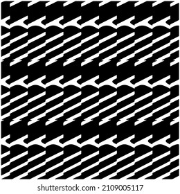 Seamless ethnic pattern.Abstract Geometric Pattern generative computational art illustration.Black and 
white pattern for wallpapers and backgrounds. 