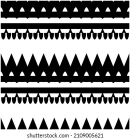 Seamless ethnic pattern.Abstract Geometric Pattern generative computational art illustration.Black and 
white pattern for wallpapers and backgrounds. 