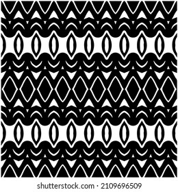 Seamless ethnic pattern.Abstract Geometric Pattern generative computational art illustration.Black and 
white pattern for wallpapers and backgrounds. 