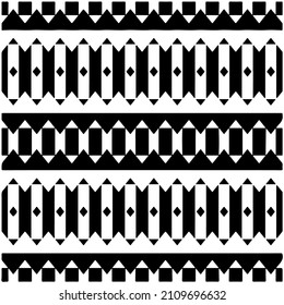 Seamless ethnic pattern.Abstract Geometric Pattern generative computational art illustration.Black and 
white pattern for wallpapers and backgrounds. 
