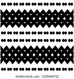 Seamless ethnic pattern.Abstract Geometric Pattern generative computational art illustration.Black and 
white pattern for wallpapers and backgrounds. 