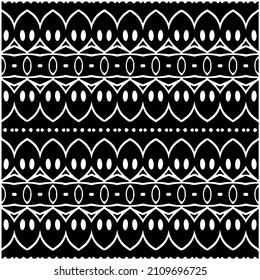 Seamless ethnic pattern.Abstract Geometric Pattern generative computational art illustration.Black and 
white pattern for wallpapers and backgrounds. 