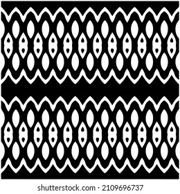 Seamless ethnic pattern.Abstract Geometric Pattern generative computational art illustration.Black and 
white pattern for wallpapers and backgrounds. 