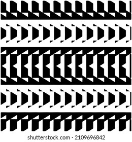Seamless ethnic pattern.Abstract Geometric Pattern generative computational art illustration.Black and 
white pattern for wallpapers and backgrounds. 