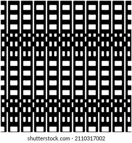 Seamless ethnic pattern.Abstract Geometric Pattern generative computational art illustration.Black and 
white pattern for wallpapers and backgrounds. 