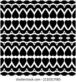Seamless ethnic pattern.Abstract Geometric Pattern generative computational art illustration.Black and 
white pattern for wallpapers and backgrounds. 