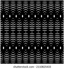 Seamless ethnic pattern.Abstract Geometric Pattern generative computational art illustration.Black and 
white pattern for wallpapers and backgrounds. 