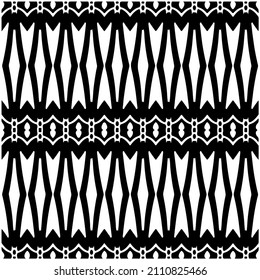 
Seamless ethnic pattern.Abstract Geometric Pattern generative computational art illustration.Black and 
white pattern for wallpapers and backgrounds. 