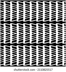Seamless ethnic pattern.Abstract Geometric Pattern generative computational art illustration.Black and 
white pattern for wallpapers and backgrounds. 