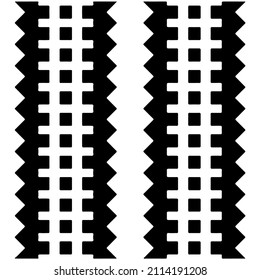 Seamless ethnic pattern.Abstract Geometric Pattern generative computational art illustration.Black and 
white pattern for wallpapers and backgrounds. 