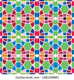 Seamless ethnic pattern.Colorful seamless pattern for textile and design