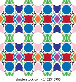 Seamless ethnic pattern.Colorful seamless pattern for textile and design