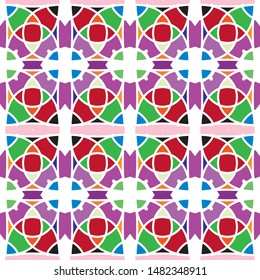 Seamless ethnic pattern.Colorful seamless pattern for textile and design