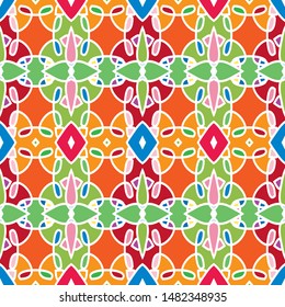 Seamless ethnic pattern.Colorful seamless pattern for textile and design