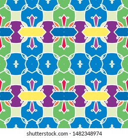 Seamless ethnic pattern.Colorful seamless pattern for textile and design