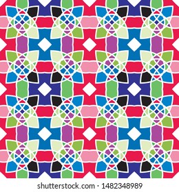 Seamless ethnic pattern.Colorful seamless pattern for textile and design