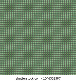 Seamless ethnic patterns for border in black, green and gray colors. Vector repeated oriental motif for fabric or paper design.