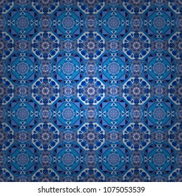 Seamless ethnic patterns for border in white, gray and black colors. Repeated oriental motif for fabric or paper design.