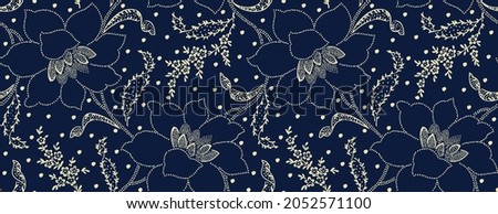 seamless ethnic rotary repeat fabric and tile design Stockfoto © 