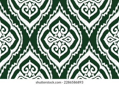 Seamless ethnic traditional pattern, paisley style, Hand crafted drawing pattern, Embroidery Navajo Indian style, ikat embroidery vector, Design for printing business.