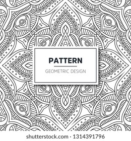 Seamless ethnic and tribal pattern