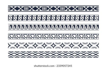 Image Details ISS_9788_02806 - polynesian tattoo indigenous primitive art .  vector black monochrome ink hand drawn native polynesian folk art symbols  stroke patterns enata, plant leaves, shark teeth, tuna, aniata, turtle  shell,