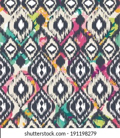 seamless ethnic  vector print pattern