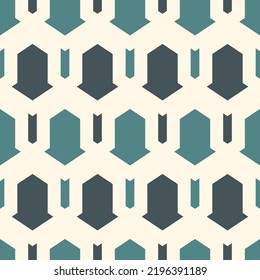 Seamless ethnic vector. Tribal wallpaper. Arrows ornament. Geometrical pattern. Geeometric backdrop. Mosaics motif. Grid background. Textile print. Ethnical design. Abstract image.