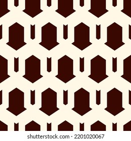 Seamless ethnic vector. Tribal wallpaper. Arrows ornament. Geometrical pattern. Geeometric backdrop. Mosaics motif. Grid background. Textile print. Ethnical design. Abstract image.