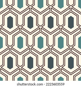 Seamless ethnic vector. Tribal wallpaper. Arrows ornament. Folk pattern. Geeometric backdrop. Mosaics motif. Grid background. Textile print. Ethnical web design. Abstract image