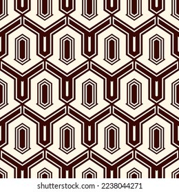Seamless ethnic vector. Tribal wallpaper. Arrows ornament. Folk pattern. Geeometric backdrop. Mosaics motif. Grid background. Textile print. Ethnical web design. Abstract image.