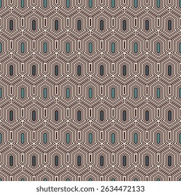 Nahtloser ethnischer Vektor. Stammes-Tapete. Pfeile Ornament. Folk-Muster. Geometrischer Hintergrund. Mosaikmotiv. Gitterhintergrund. Digitales Papier. Stoffdruck. Ethnisches Webdesign. Abstraktes Bild.