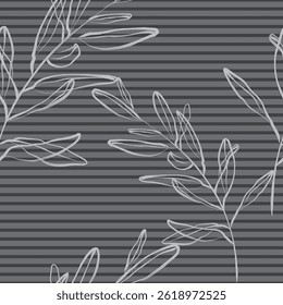Seamless exotic leaves, like fabric print. Suit for package design, wallpaper, fashion print, Housing wallpaper, arty-crafty. 
