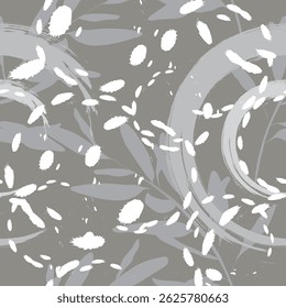 Folhas exóticas sem emenda, como impressão de tecido. Terno para design de pacote, papel de parede, impressão de moda, papel de parede de habitação, arty-crafty. 