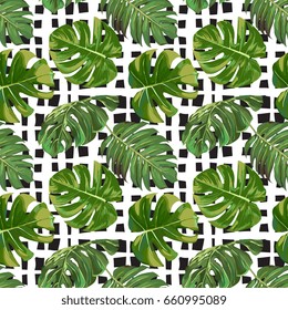 Seamless Exotic Leaves Pattern