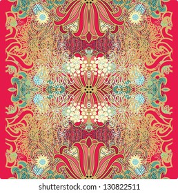 seamless exotic pattern