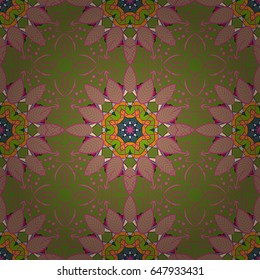 Seamless exotic pattern with many blue tropical flowers. Blooming jungle. Motley vector illustration.