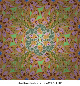 Seamless exotic pattern with many colorful tropical flowers. Blooming jungle. Motley vector illustration.