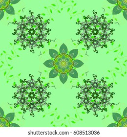 Seamless exotic pattern with many tropical flowers. Blooming jungle. Motley vector illustration.