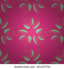 Seamless exotic pattern with many tropical leaves. Blooming jungle. Motley vector illustration.