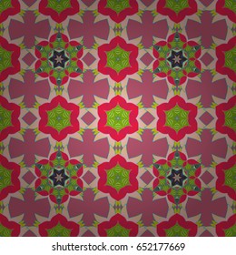 Seamless exotic pattern with many tropical flowers. Blooming jungle. Motley vector illustration.