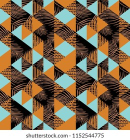 Seamless exotic triangle pattern