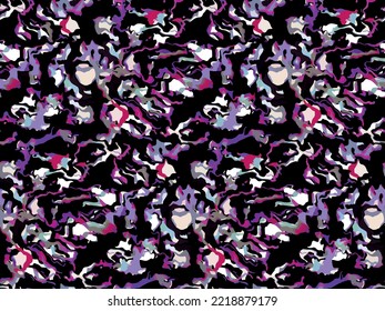 Diseño exótico de patrones de piel silvestre sin foco. color lavandra digital. ilustración vectorial, moda, interior, envoltura, artes murales, tela , embalaje , papel tapiz