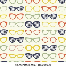 seamless eyeglasses illustration