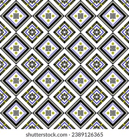 Seamless Fabric Design Ethnic Pattern Aztec style abstract vector illustration.design for texture,fabric,clothing,carpet.
