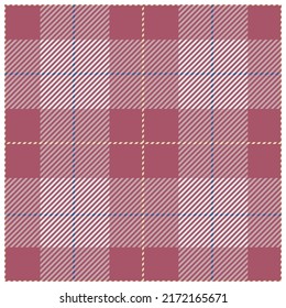 Seamless fabric design. Plaid cloth vector graphic.